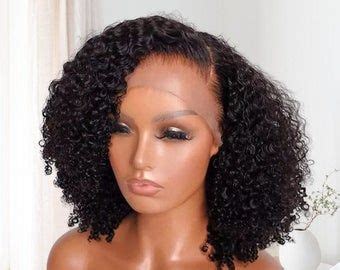 Human Hair Blend Full Lace Front Wig Extra Volume And Curly Untamed And Wild Heat Safe Wig Off