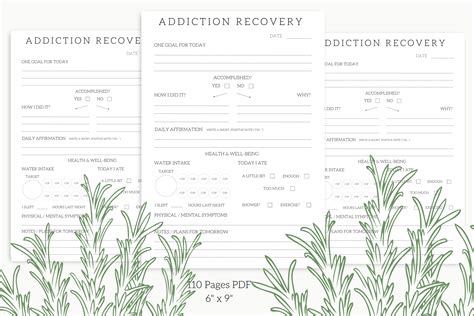 Addiction Recovery Journal Sheets Graphic By Xpression Design