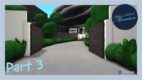 Modern Mega Mansion 2 Pt 3 Welcome To Bloxburg Speed Build Youtube