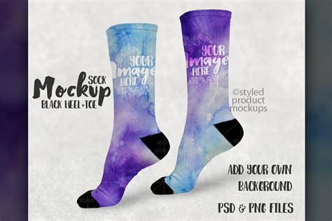 sublimation sock mockup creative photoshop templates creative market