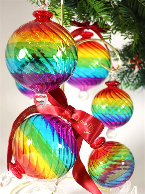 Rainbow Bauble Ornament Sml ~ Multi Artifactually