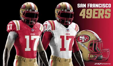 San Francisco 49ers Football Uniforms Nfl Uniforms Nfl Teams