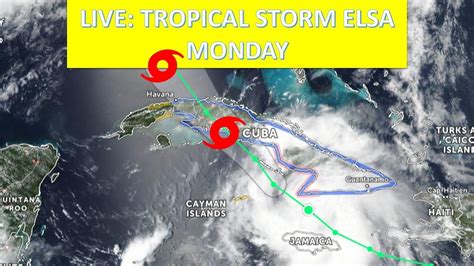 Live Tropical Storm Elsa Monday🌦️ Cuba Update July 5 Youtube
