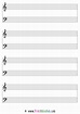 Free Printable Blank Music Sheet Templates [PDF] (Violin, Piano, Drums ...