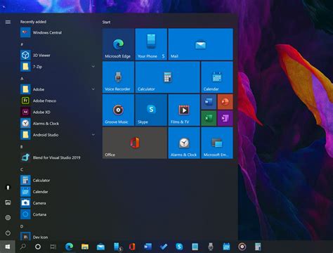 Microsoft Windows 10 Desktop Icons