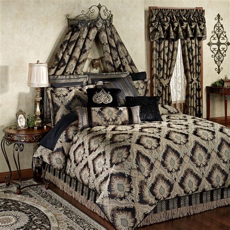 Fenmore Damask Comforter Bedding Bed Linens Luxury Bed Comforters