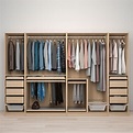 PAX/HOKKSUND - 衣櫃組合, 染白橡木紋/淺灰色光面 | IKEA 香港及澳門
