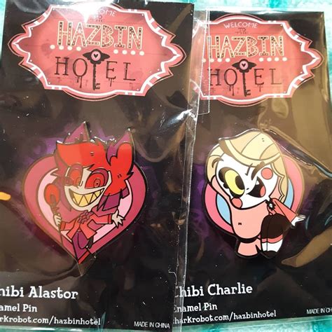 Hazbin Hotel Helluva Boss Chibi Heart Pins Bundle Town Green Com