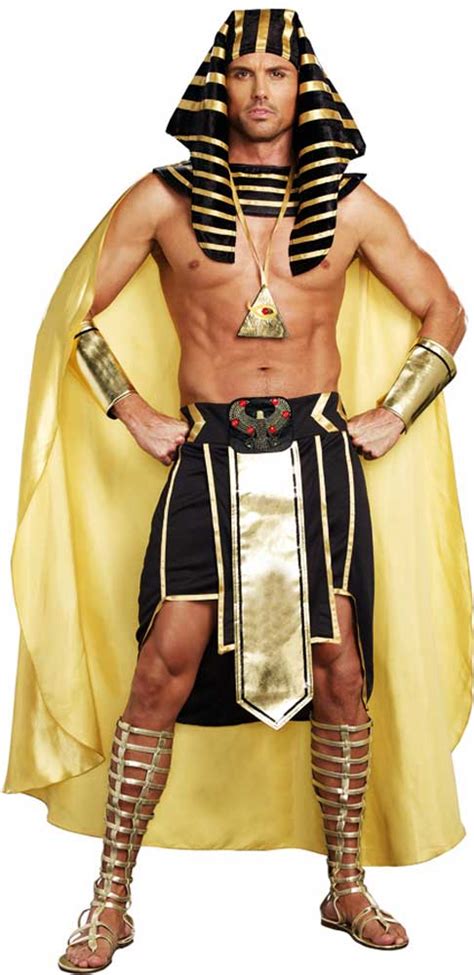 pharaoh king tut mighty ruler anubis halloween outfit egyptian costume adult men ebay