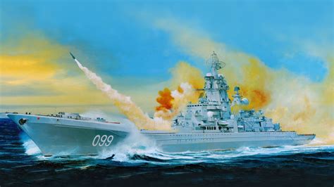Russian Battlecruiser Pyotr Velikiy 8k Ultra Hd Wallpaper Background