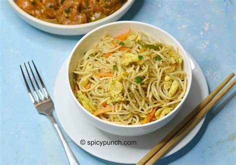 Egg Noodles Recipe Chinese Hakka Style Egg Chow Mein Recipe