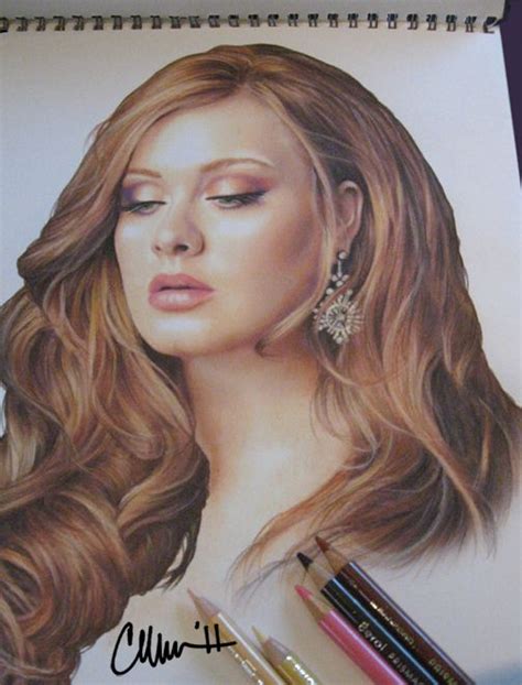 Adele Drawing Pencil Drawings Color Pencil Art Portrait