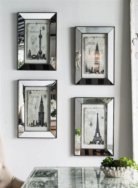 Mirrored Glass Picture Frames
