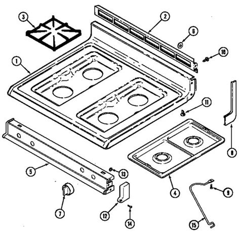 Gas Stove Parts Diagram