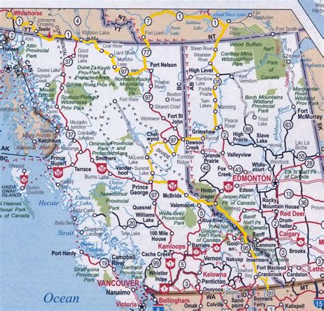 Road Map Of Bc