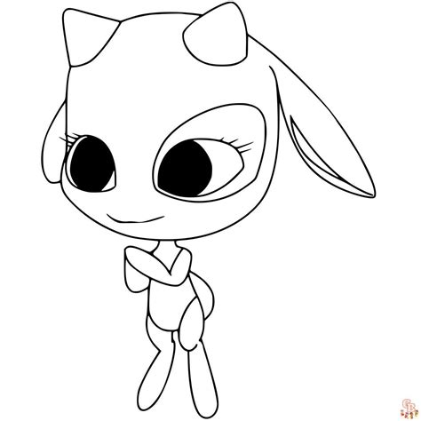 Miraculous Ladybug Coloring Pages Kwami My XXX Hot Girl