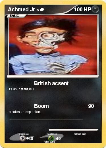 Pokémon Achmed Jr British Acsent My Pokemon Card