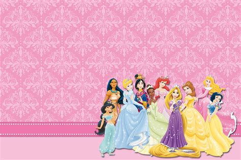 Moldura Convite E Cartão Princesas Da Disney Belle Birthday Party Rosé Birthday Disney