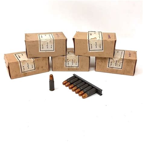 Surplus 762 X 25 Tokarev Fmj Ammunition On Stripper Clips 200 Rounds