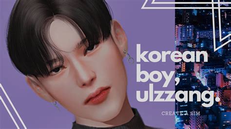 Ts4 Create A Sim Korean Boy Ulzzang Ver Download Youtube