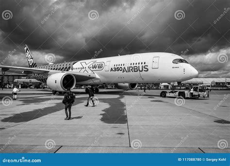 Wide Body Jet Airliner Airbus A350 Xwb On The Taxiway Editorial Photo