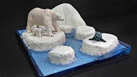 Hungry Polar Bears Seal On Iceberg Diorama DIY YouTube