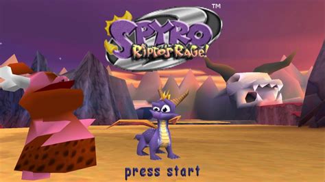 Spyro 2 Riptos Rage Logos And Title Screen Youtube