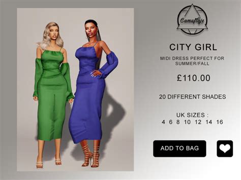 City Girl Dress By Camuflaje At Tsr Sims 4 Updates