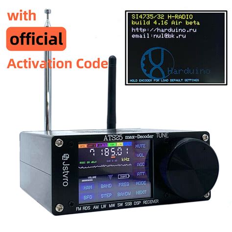 Ats 25max Decoder Si4732 Full Band Radio Receiver Dsp Fm Lw New Code Ebay