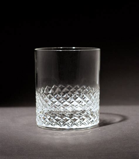 Diamond Pattern Whiskey Glasses Healy Glass Artistry