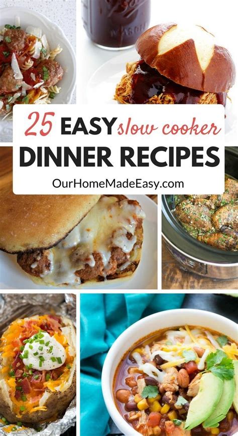 25 Easy Slow Cooker Recipes For Busy Families Slow Cooker Dinner