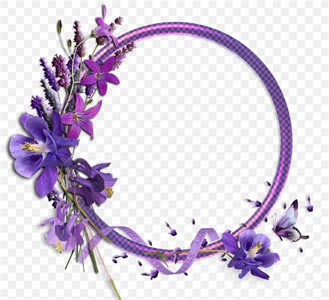 Borders And Frames Floral Design Clip Art Flower Purple Png 800x748px
