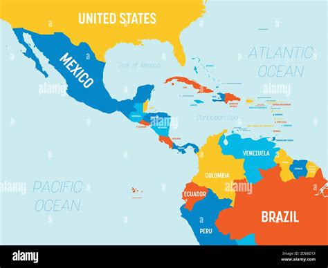 Mapa De Centroamerica Y El Caribe World Map My Xxx Hot Girl