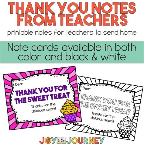 Thank You Notes From Teachers To Students