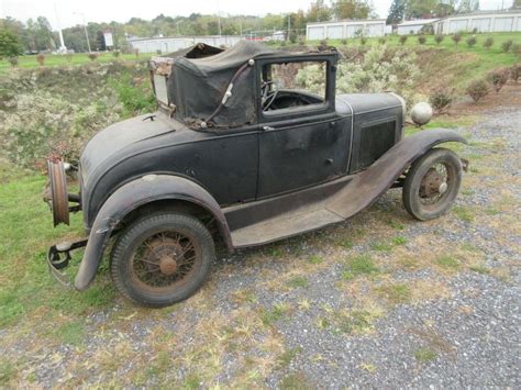 Model A Ford Sport Coupe Barn Find Survivor Runs Clear Title In