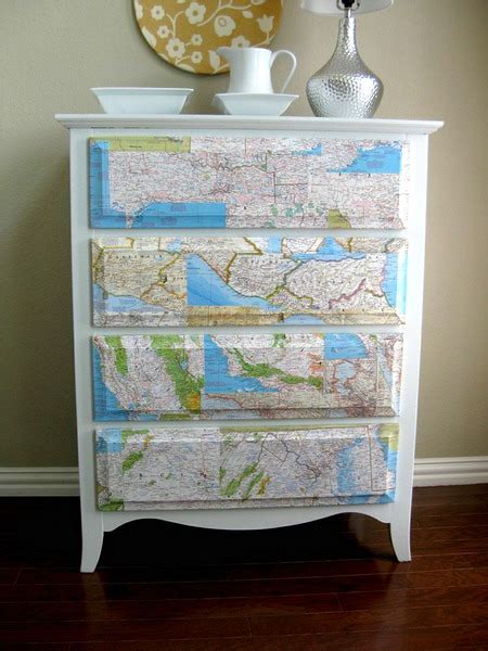 25 Diy Interior Decorating Ideas To Use Maps Shelterness