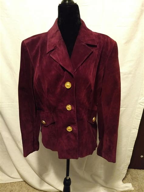 Squirrelly Danier Red Wine Suede Jacket