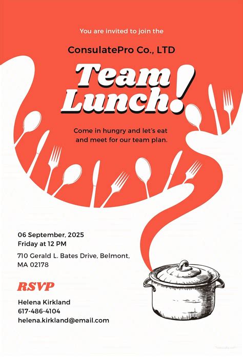 Luncheon Invitations Template