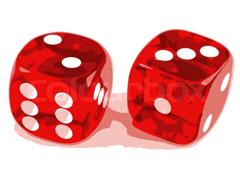 2 Dice Showing 2 And 3 Stock Vector Colourbox
