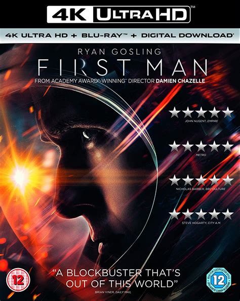 First Man 4k Uhd Blu Ray Ryan Gosling Claire Foy