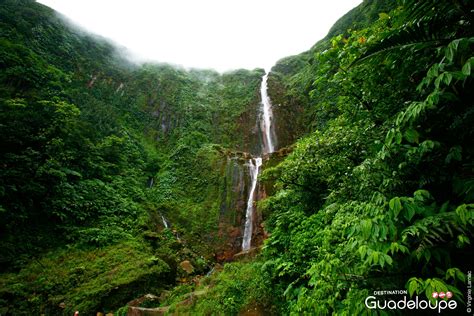 Première Chute Du Carbet Et Forêt Luxuriante Guadeloupe Waterfall