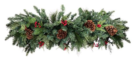 Christmas Garland Isoliert Auf Weißem Hintergrund Stockfoto Und Mehr