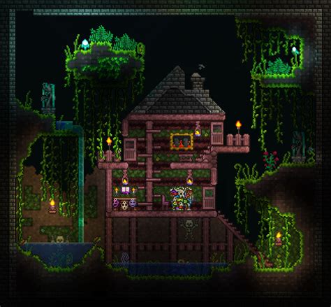 The Final Version Of My Witch Doctors Mini Jungle Home Rterraria