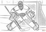 Hockey Coloring Goalie Carey Nhl Drawing Printable Coloriage Sports Dessin Montreal Imprimer Glace Player Drawings Colorier Ice Canadians Outline Sur sketch template
