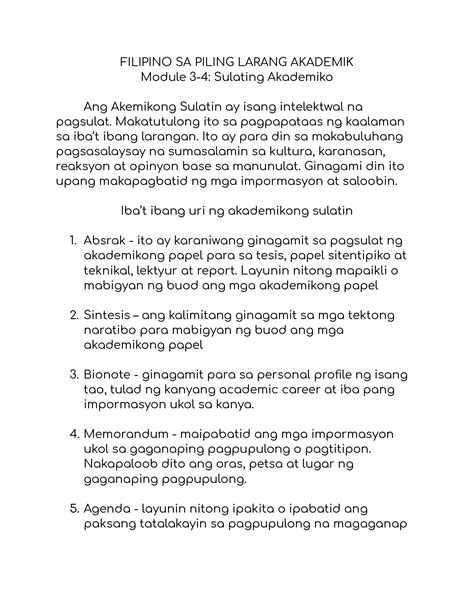 Lakbay Sanaysay Module Sa Piling Larang Pagsulat Sa Filipino Sa Images