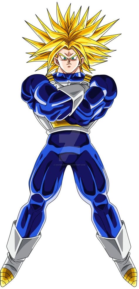 Ultra Super Saiyan Trunks Personajes De Dragon Ball Dibujos De Dragón Super Saiyajin