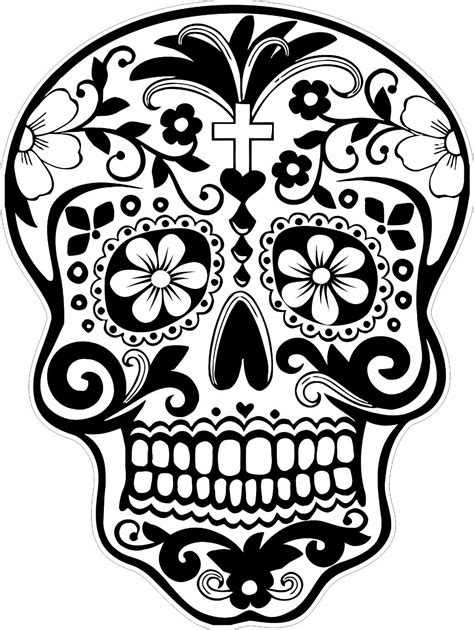 Sugar Skull Coloring Page Coloring Pages And Pictures Imagixs Skull