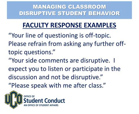Ppt Managing Classroom Disruptive Student Behavior Powerpoint