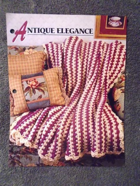 Annies Attic Antique Elegance Crochet Pattern Leaflet Quilt And Afghan