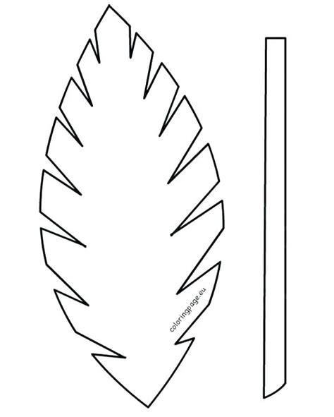 Take them on tour outside and do leaf rubbing. Palm Tree Leaves Coloring Pages at GetColorings.com | Free printable colorings pages to print ...